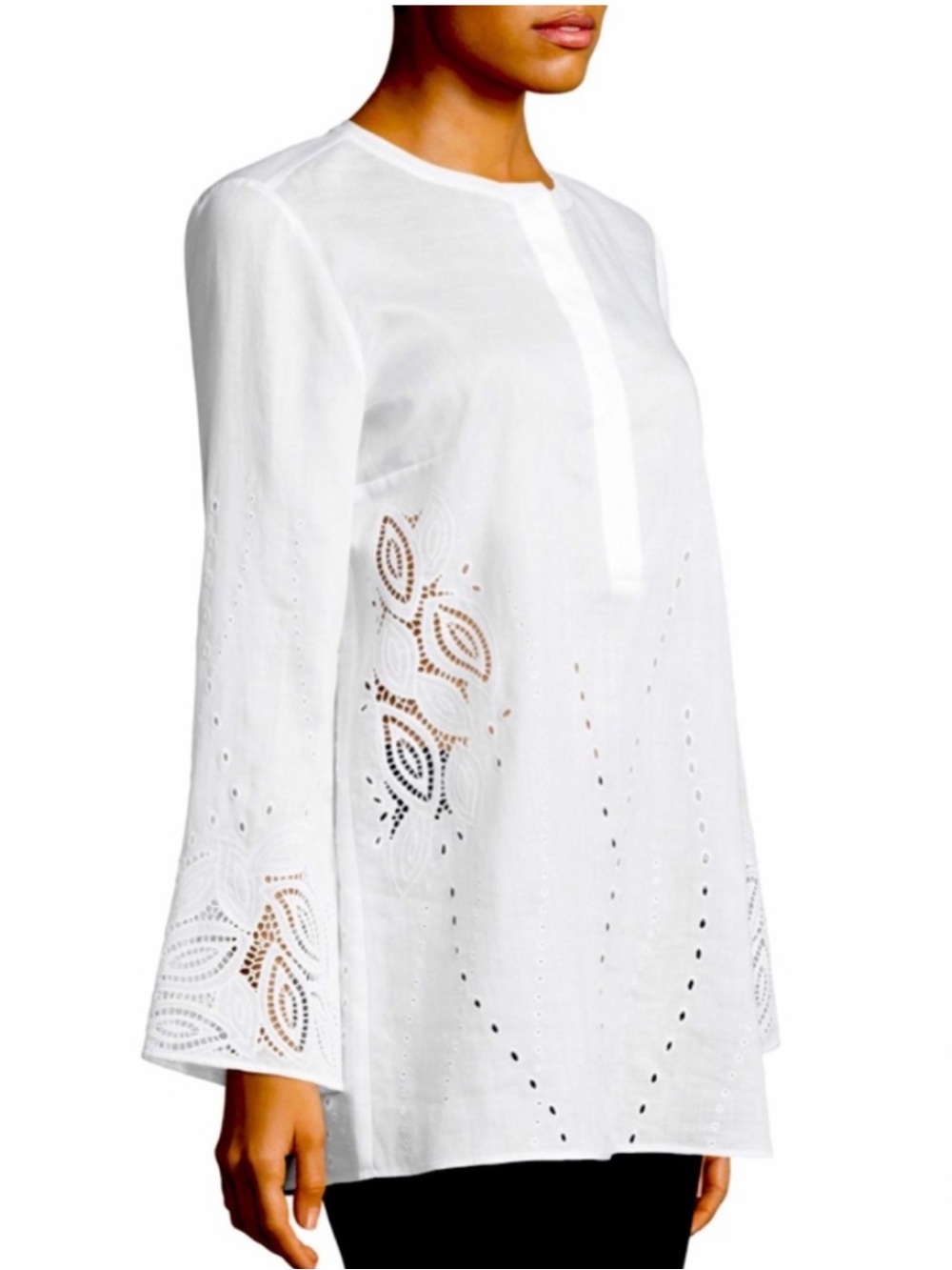 Lafayette 148 New York Hailey Embroidered Gemma Tunic